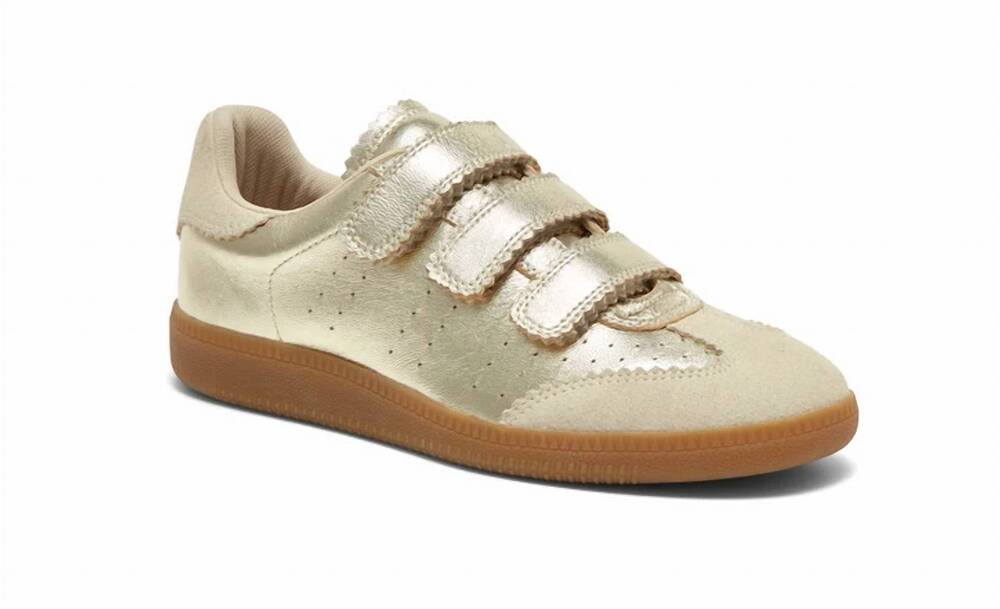 NEW SILENT D women's seena sneaker in gold